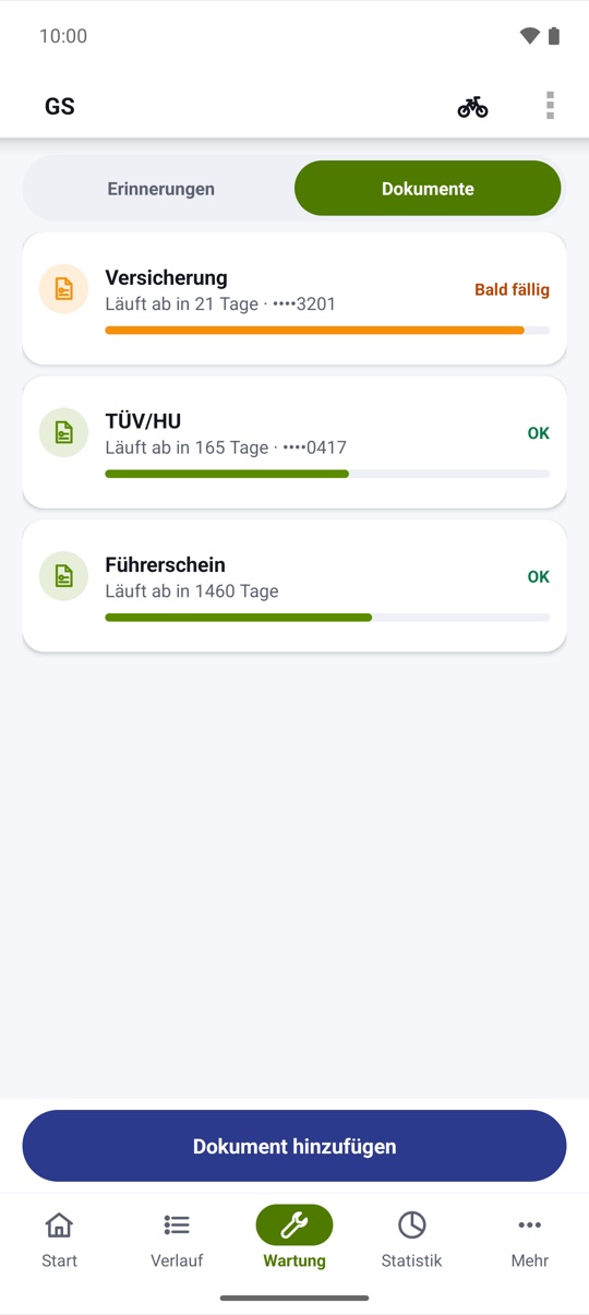 rechtzeitig erneuert.