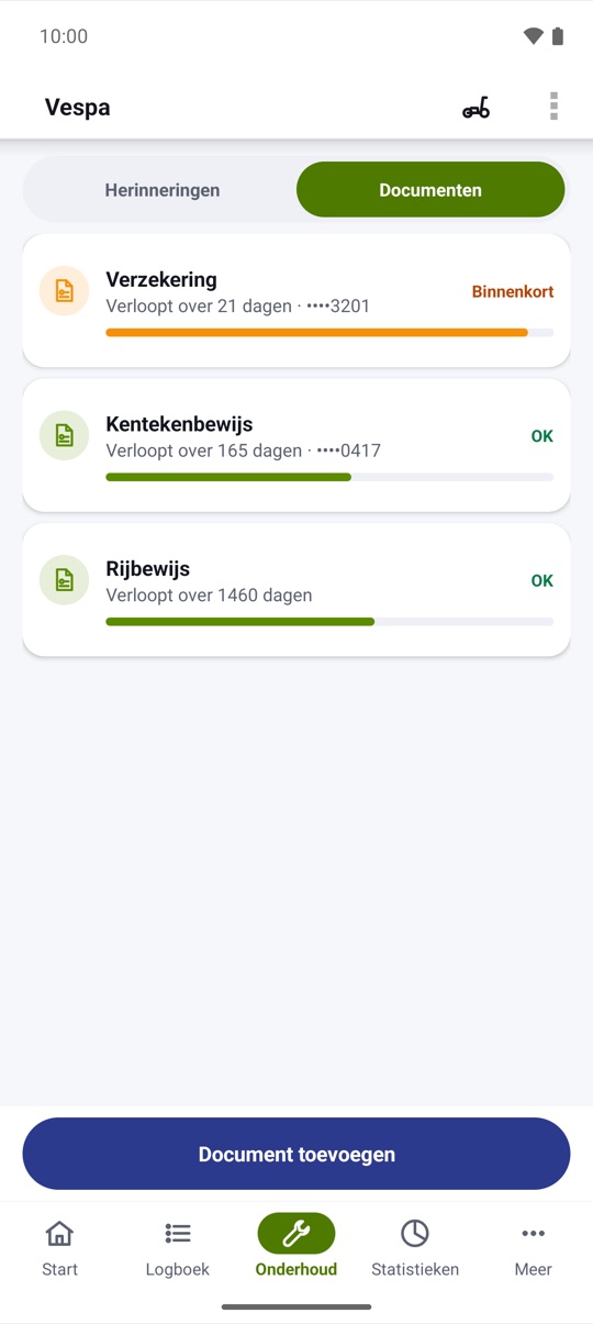 op tijd verlengd.